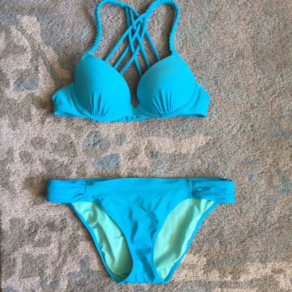 Aerie top & Victoria’s Secret bottom bathing suit
